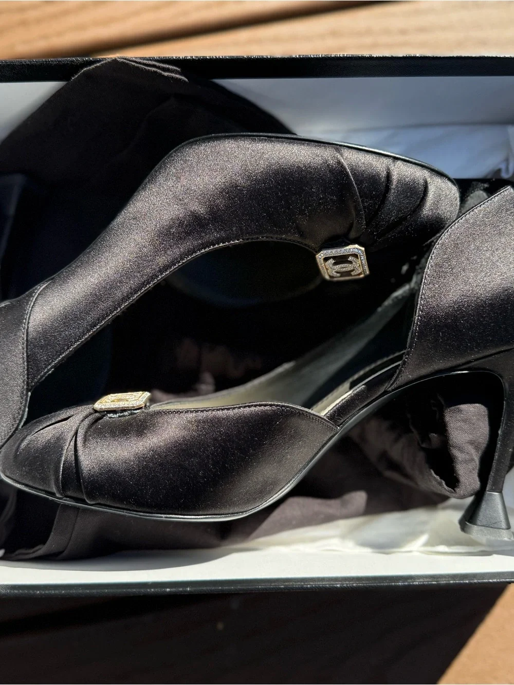 CHANEL classic satin